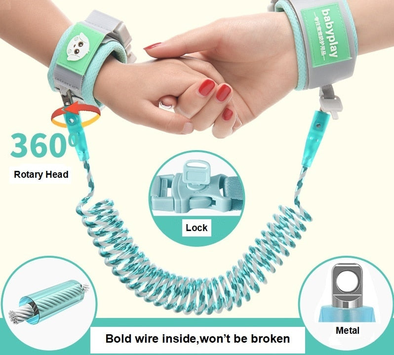Baby Harness Anti Lost Wrist Link Kids Outdoor Walking Hand Belt Band Child Wristband Toddler Leash Safety Harness Strap Rope